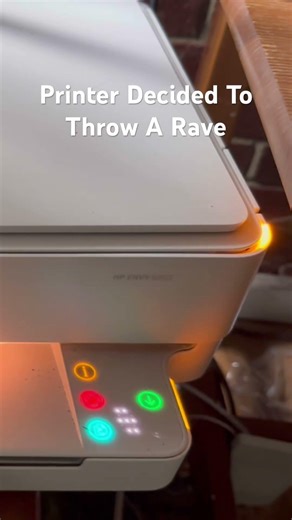 Printer Decided To Throw A Rave