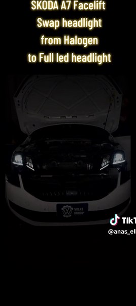 SKODA A7 Facelift: Upgrade Halogen to Full LED Headlights