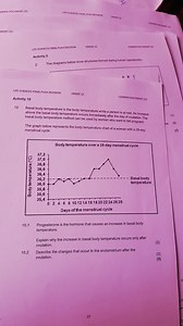 Activity 10Basal body temperature is the body temperature whi... | Filo