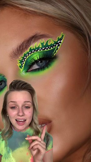 Feels good to be back creating colorful looks! PT.1 Ib: Jess.cox.makeup (ig) #foryou #foryouoage #makeup #makeupartist #makeuptutorial #neon
