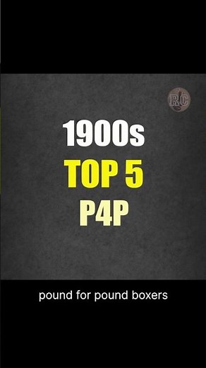 The Greatest Boxers of the 1900s (Top 5 P4P)