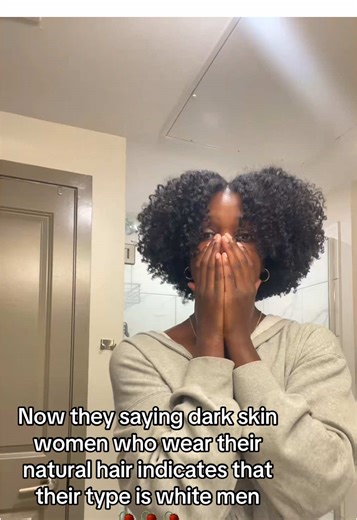 Can’t tuck your braids behind your ears, now you can’t wear your natural hair like what’s going on…. #naturalhair #darkskin #blacktiktok #darkskingirl #fyp