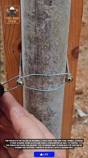 Genius Fence Tensioning Hack! How to Tighten Wire Fences Using Steel Springs