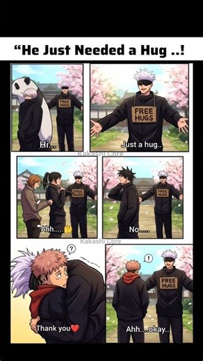 "He Just Needed a Hug ..! 😂"
