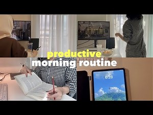 productive morning habits | advice for improving productivity | recent news | SunnyVlog 산니