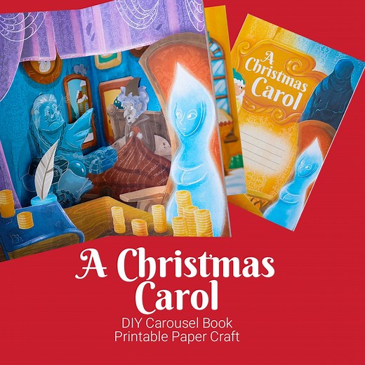 Charles Dickens, A Christmas Carol DIY Tunnel Book, Printable Paper Craft (digital Download) - Etsy