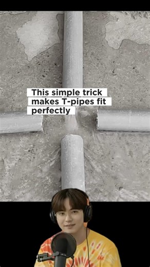 Genius Trick to Install a T-Pipe in Seconds! #short #lifehacks #diy