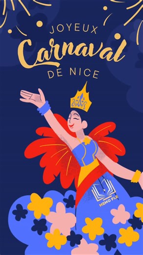 Mémo FLE on Instagram: "🎭✨ Le Carnaval de Nice, tu connais ❓ Des costumes 🎨, des chars géants 🚛, de la musique 🎶 et la célèbre Bataille de fleurs 🌸 Une fête 100% couleurs et bonne humeur à Nice 🇫🇷 👉 Tu aimerais y aller ? 👍 Oui / ❤️ Bien sûr / 😮 Je découvre #CarnavalDeNice #FLE #ApprendreLeFrançais #CultureFrançaise #Nice"