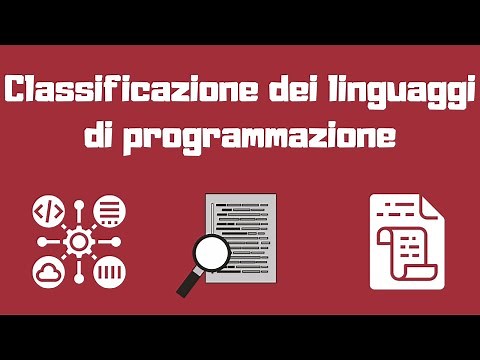 CLASSIFICAZIONE DEI LINGUAGGI DI PROGRAMMAZIONE