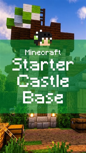 Starter Castle Base in Minecraft #tutorial #base #castle #minecrafttutorial #minecraftbuilding