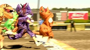 Have you ever seen skydiving dinosaurs? If not, the "T-Rex World Championship" races have you covered. Hundreds of "raw-some" racers "roared" across the finish lines at Emerald Downs. | Cape Cod Times