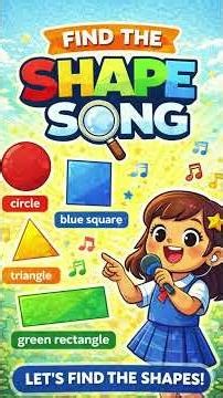 Find the Shape Song | Learn Shapes for Kids #FindTheShape #LearnShapes #ShapesInEnglish #kidsmusic