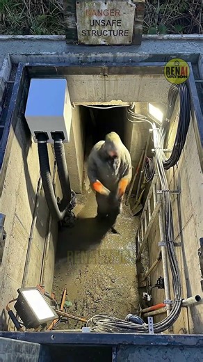 Manhole to a Doomsday Den 😳🔥 #transformation #home #timelapse