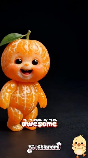 coaxing the baby orange to dance #aiart #aibaby #ai