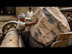 ⚠️INSANE Rock Crushing Action! Giant Boulders vs Stone Crusher Machine |55Minutes of Crushing Power