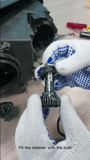 AUKEE H7 LED headlight bulb - installation with h7 led retainer/Tiguan/Passat/Golf MK5