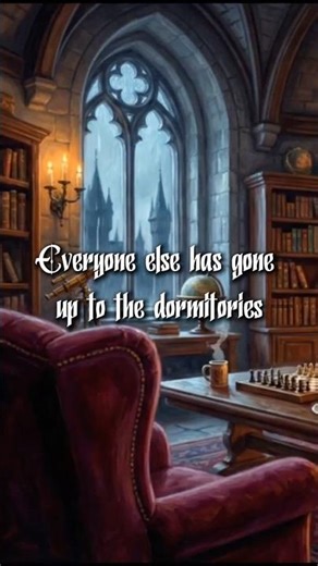 Wizard School Common Room at Night — Rain, Fireplace & Cozy Ambience for Deep Sleep