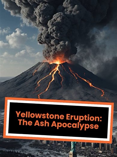 The End of the USA. 🌋🇺🇸 #yellowstone #supervolcano #disaster #simulation #scary #fyp