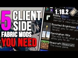 5 Client Side Fabric api Mods for Minecraft Anarchy 1.18.2