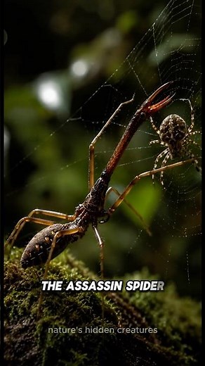 Meet one of the world's most bizarre spider hunters!