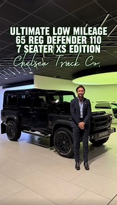 Ultimate Low Mileage Chelsea Truck Co. Conversion 7 Seat - 2015 65 Land Rover Defender 110 2.2TD XS Edition Live Priced at £69,990 - Buy & Reserve Online - Contact Liam on 07795623213 or Business WhatsApp us on 07724101010 📲 ✔️Santorini Black Metallic & Matte Black Exterior ✔️Ebony Quilted Leather Interior ✔️18" Satin Black Wheel Upgrade ✔️Red Calipers ✔️Front Bucket Seats with Rear Entertainment Package ✔️Privacy Glass ✔️Towbar with Electrics ✔️Crosshair Exhaust System ✔️KAHN Steering Wheel ✔️