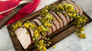 Cedar-Smoked Pork Loin with Pineapple Salsa | Pork Recipes