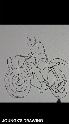 Draw Motorcyclist