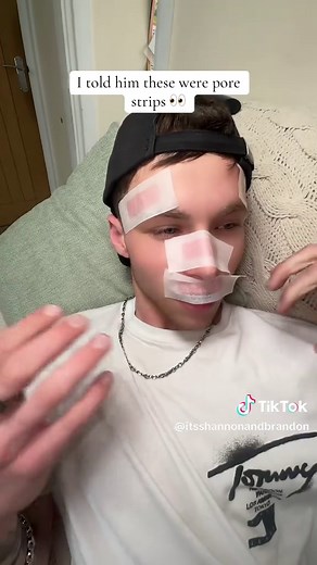 Funny Prank: Pore Strips for Husband 😂