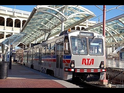 Light-Rail USA Experience, Cleveland Ohio Commuter Train Ride