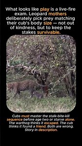 First Hunting Lesson Is Always Alive #animallife #viral #animals #nature #animalshorts #hunting