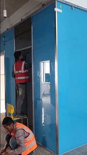 Glass Lift Portal, Glass Wall Elevator Installation #construction