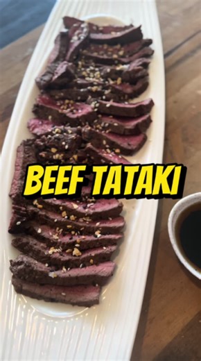 The beef tataki appetizer that always impresses
