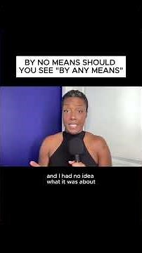 I saw "By Any Means" so you don't have to