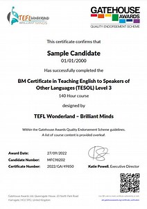 TESOL Certificate - Level 3 - TEFL Wonderland | TESOL Gamified Courses