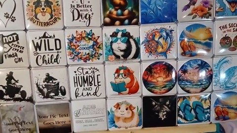 2"x2" Decorative Fridge Magnets With Various Designs - Etsy
