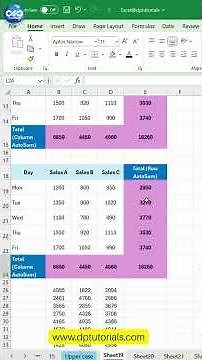 AutoSum in Excel | Add Rows & Columns Instantly (Fastest Method)