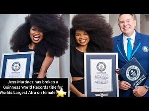 Jessica Martinez World Largest Afro 😱🎉