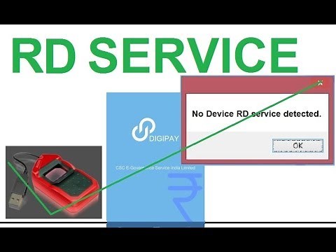 No Device RD Service detected. problem solution