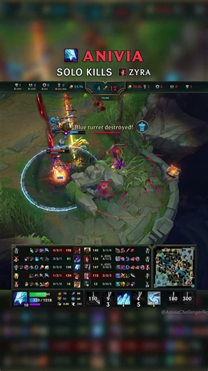 Anivia SOLO KILLS Zyra | EUW Master Patch 26.17 #shorts