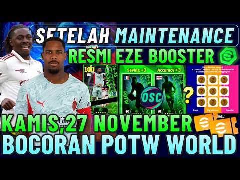 KAPAN TREASURE LINK PART 2 ?! SETELAH MAINTENANCE 27 NOVEMBER, BOCORAN POTW & EVENT BARU EFOOTBALL.
