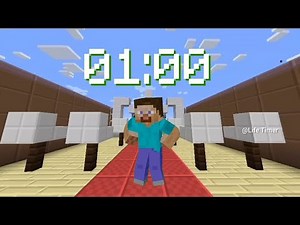 1 Minute Timer Minecraft with Dancing Minecraft Characters | Fun Countdown
