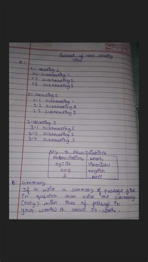 NOTE MAKING (note making format) /class 11 note making / note making kase kare #study #exam