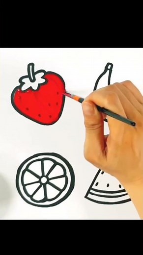 어린이와 유아를 위한 과일 그리기/맛있는 과일/과일가게/색칠공부