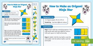 How to Make Origami Ninja Star