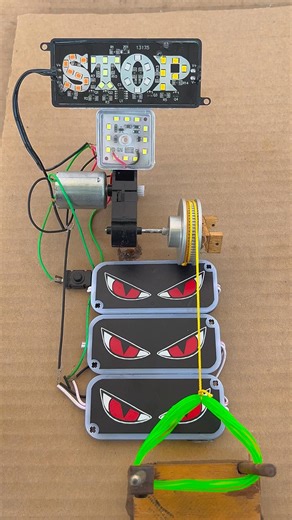 Powering VENOM LIGHT & STOP LIGHT using diy generator#shorts #shortsfeed