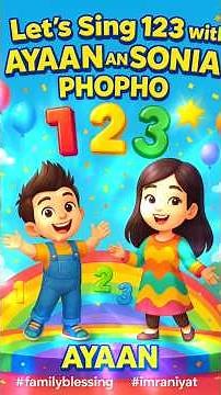 1-2-3 A Joyful Kids Song | Learning Numbers with Ayaan J Butt | Sung by Sonia Majeed