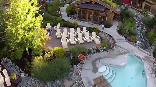 Eucalyptus steam baths, outdoor hot baths, Finnish saunas, thermal waterfalls, outdoor fireplaces... 20,000 sq. ft. of outdoor relaxation, only 5 minutes from Whistler village. No Joke ;) See you soon! | Scandinave Spa Whistler