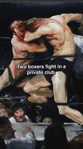 Stag at Sharkey's (1909), George Wesley Bellows #arthistory #darkart #hiddenhistory