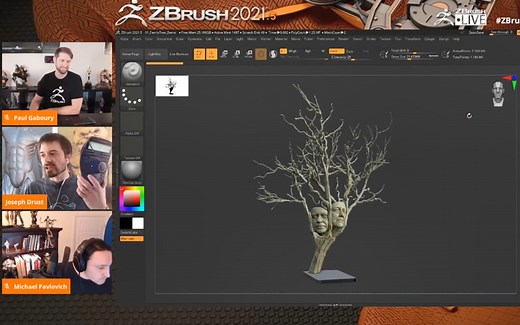 ZBrush 2021.5 新版本发布会的 3D 鼠标应用演示！