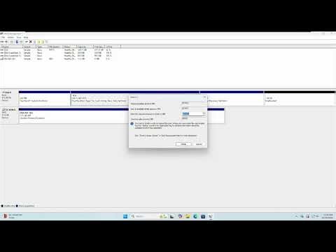 How to create a disk partition in Windows.